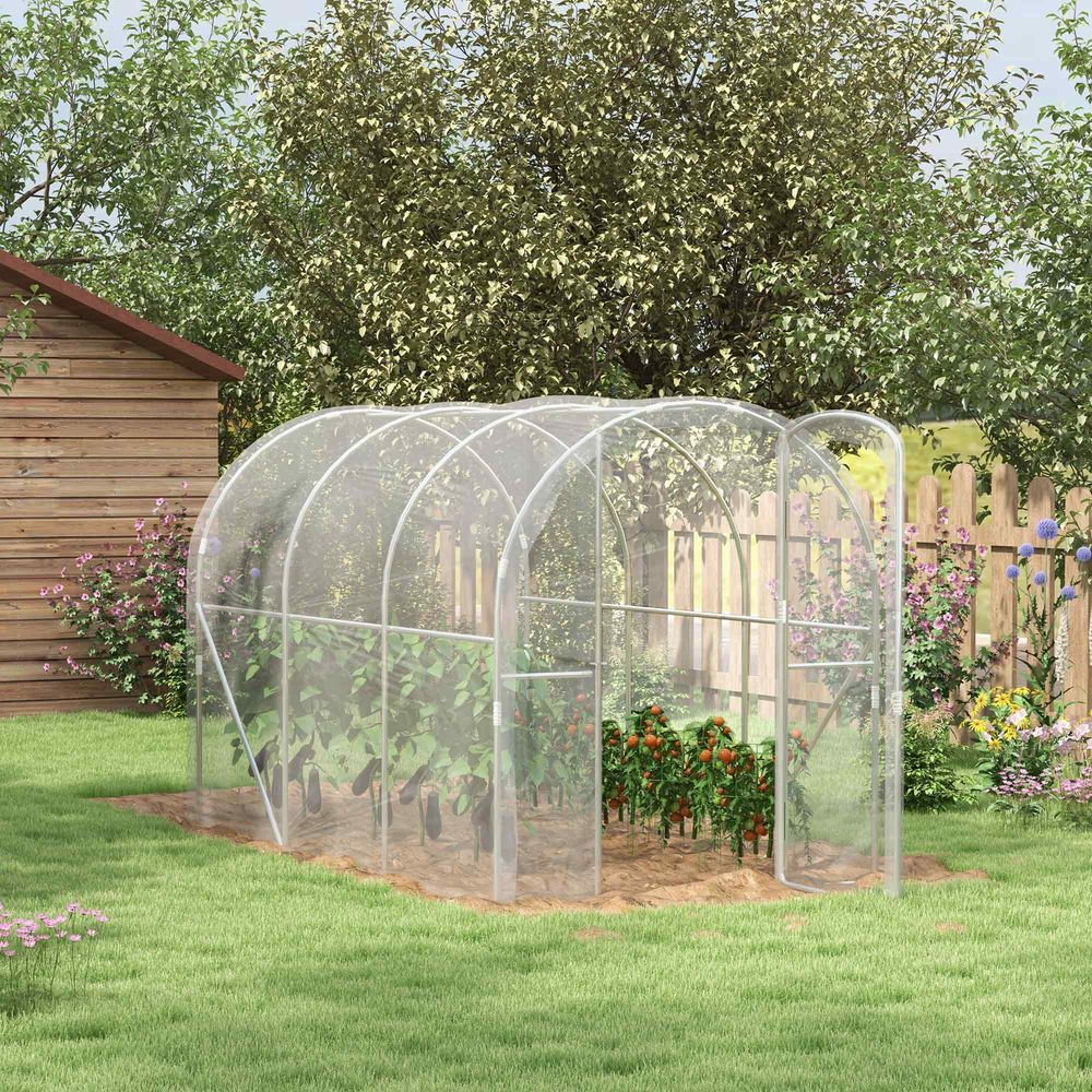 High-Quality Outsunny 3x2m Greenhouse | Galvanised Steel Frame | Spacious & Secure Design