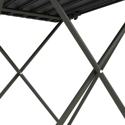 Outsunny Folding Camping Table for Outdoor Camping, Picnic, Hiking, Black
