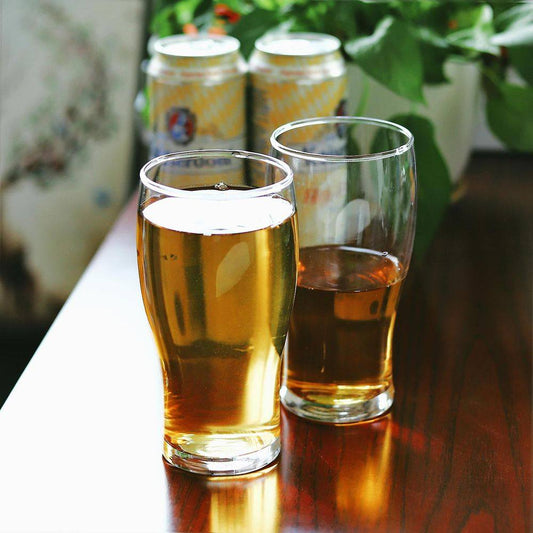 Set of 6 Traditional Tulip Beer Glass Tumblers - 570ml (19.2oz) Beer Glasses