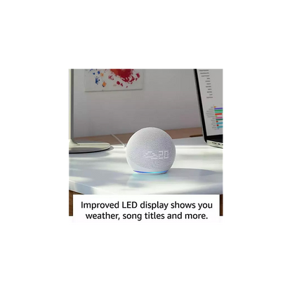 AMZ Echo Dot 5th Gen w/ Clock, Alexa Voice Control - Best Quality Sound - 2022