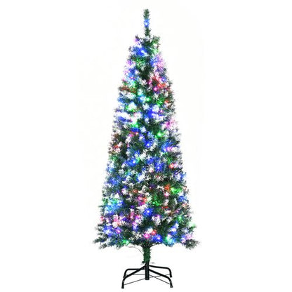 5FT Prelit Artificial Xmas Tree Holiday Decor  250 Colourful LED Light