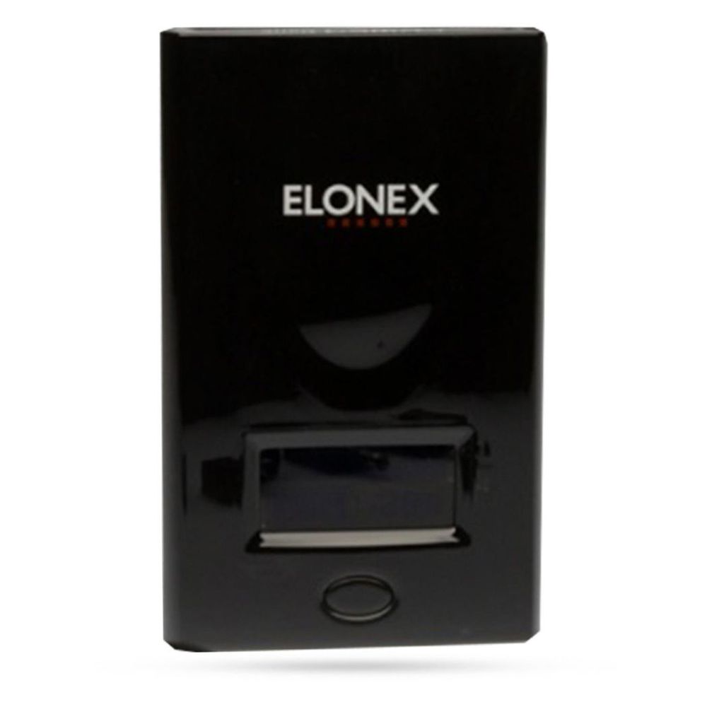 Powerful ELONEX PowerBank 6000mAh with Smart LED Display for Mobile Phone, Black