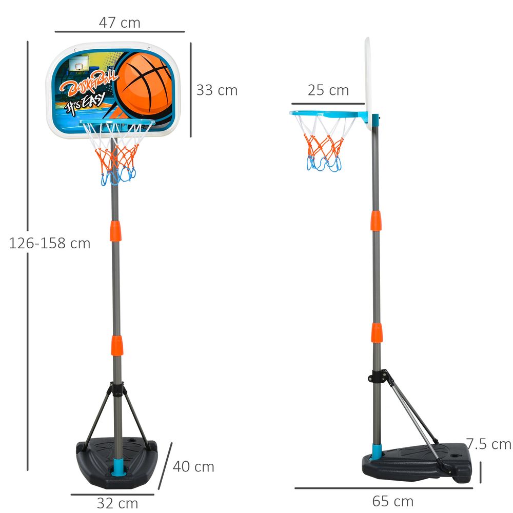 Ultimate 3-Piece Kids Basketball Set | Adjustable Hoop | Fillable Base | Ages 3-8