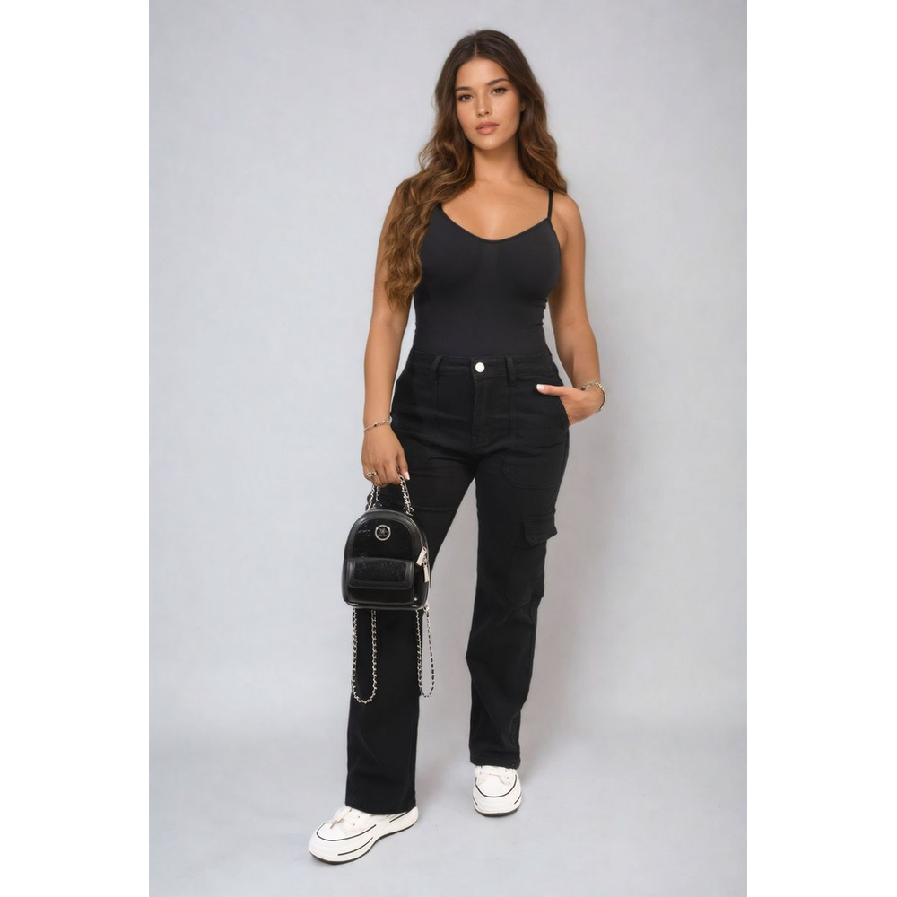 Hazel Flap Pocket Cargo Jeans - Stylish & Functional Denim for Any Adventure! 👖🌟