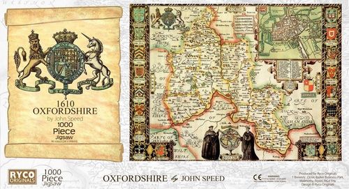 Oxfordshire Historical Map 1000 Piece Jigsaw Puzzle (1610)