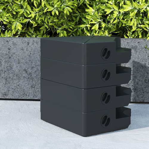 Outsunny Umbrella Weights for Offset Parasols, 64kg Sand/55kg Water Filled