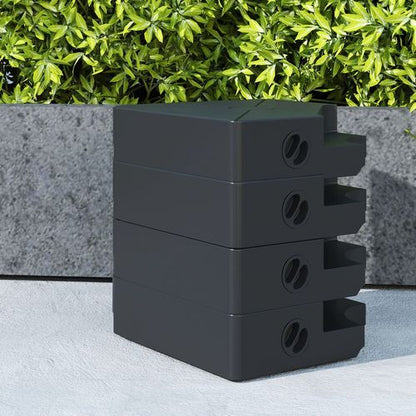 Outsunny Umbrella Weights for Offset Parasols, 64kg Sand/55kg Water Filled