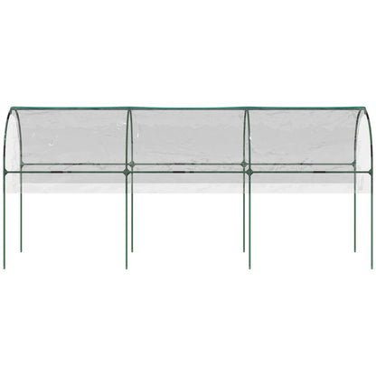 Outsunny Tomato Greenhouse with Top Tap, Pointed Bottom and Guy Ropes, Clear