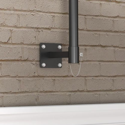 Outsunny Sun Parasol with Vent, Wall Umbrella for Patio, Garden, Pool, Grey