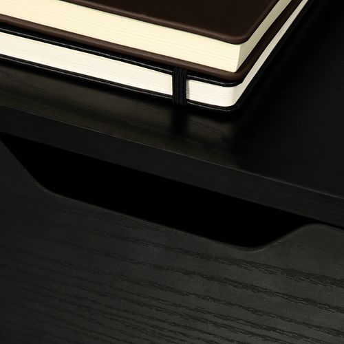 HOMCOM 3 Drawer Storage Cabinet Under Desk with w/Slide Wheels for Home Office