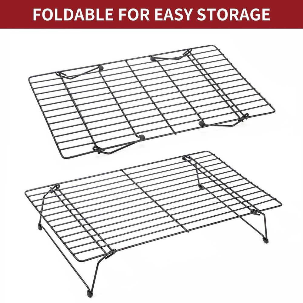 Durable VINSANI Cooling Rack - Non-Stick & Easy to Clean – Collapsible Space Saver – Wide Usage - High-Quality Materials