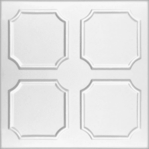 White 8: Decorative Ceiling & Wall Panels - 2m2 (21.52 sqft) - 8 Panels