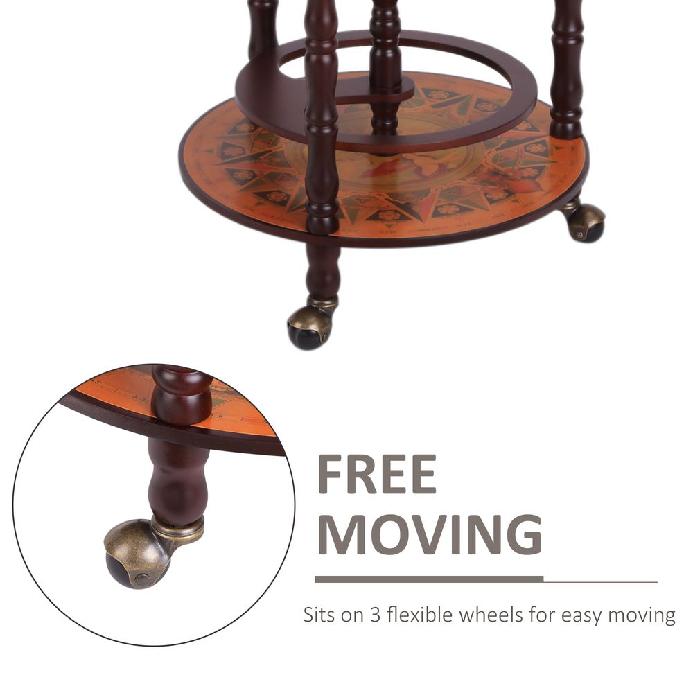 Globe Shaped Vintage Retro Style Drink Cabinet Mini Bar 36CM