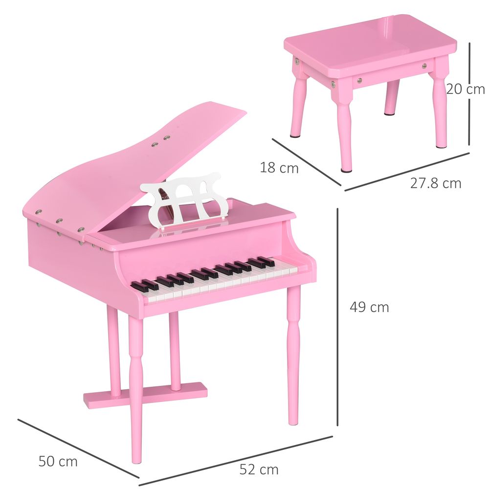 Premium 30-Key Mini Kids Piano Set with Stand and Bench - Great Gifts, Exquisite Sound, Durable Design