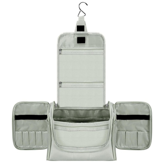 VINSANI Toiletry Bag L.GREY - Organiser for Bathroom, Travel, Makeup - High Quality, Space Saving