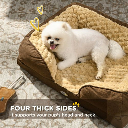 PawHut Dog Bed Calming Pet Bed Dog Mattress for Small Dogs