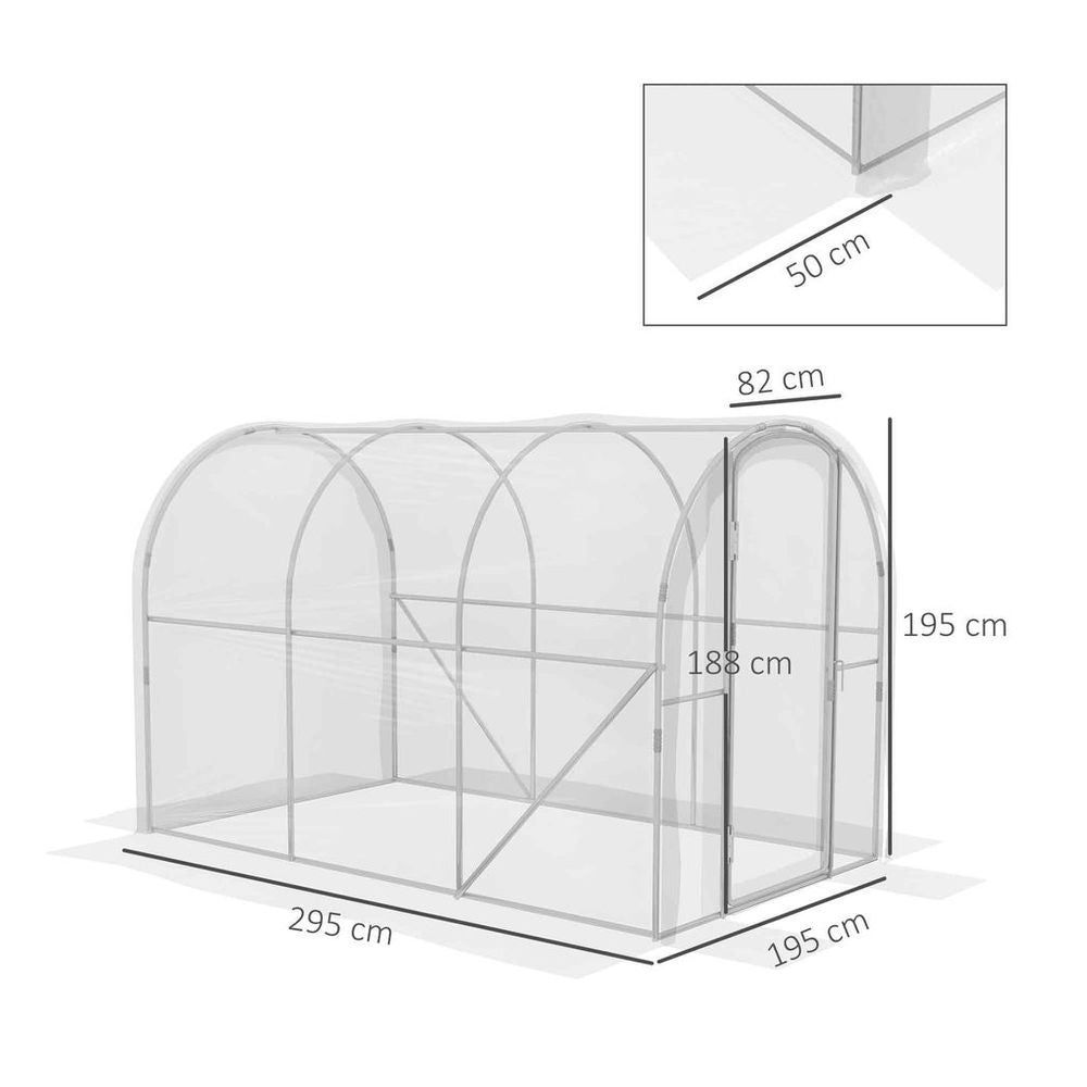 High-Quality Outsunny 3x2m Greenhouse | Galvanised Steel Frame | Spacious & Secure Design