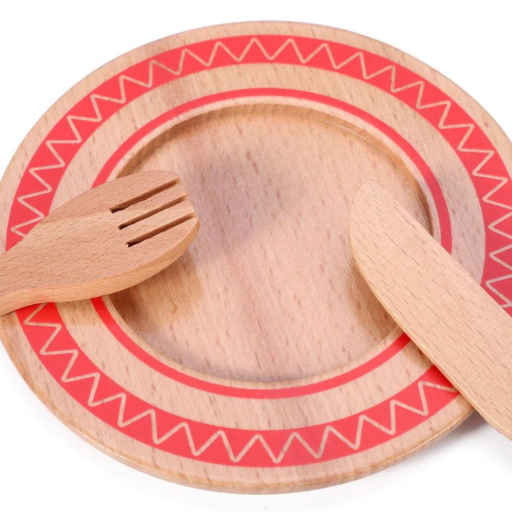 Child's Wooden Cooking Set - Master Chef Quality - Includes Saucepan, Frying Pan, Utensils - Enhance Imagination & Skills