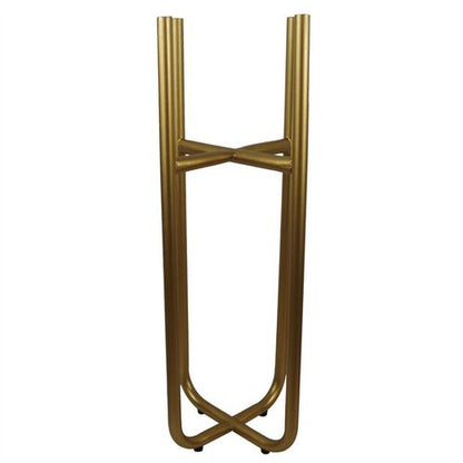 Tall Gold Stand with Black Metal Planter 62cm x 18cm