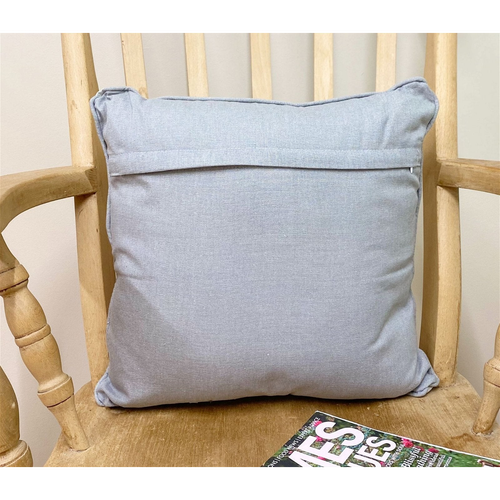 Scatter Cushion With A Grey Heart Print Design 37cm