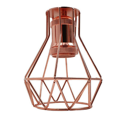 Vintage Industrial Metal Wire Cage Wall Lamp Guard Retro Light Shade Protection