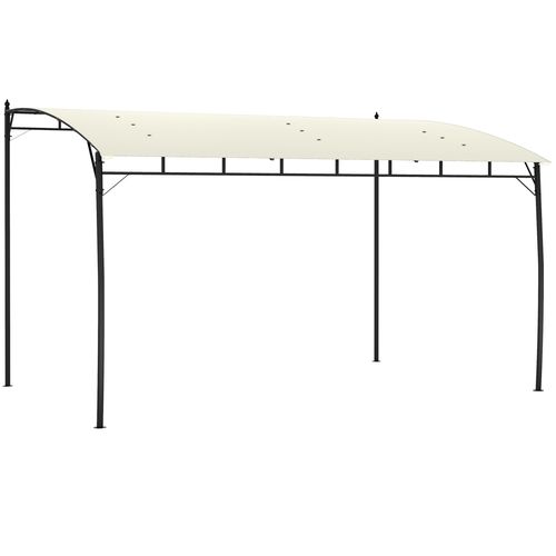 Outsunny 3 x 4m Metal Pergola, Outdoor Gazebo UV-Resistant, Cream White