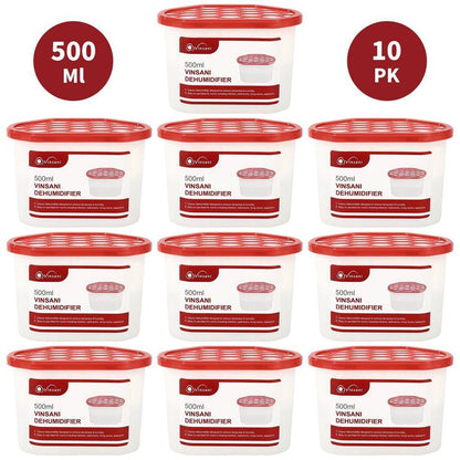 Interior Dehumidifier Household Eliminate Odour Moisture 10 Pack 500ml
