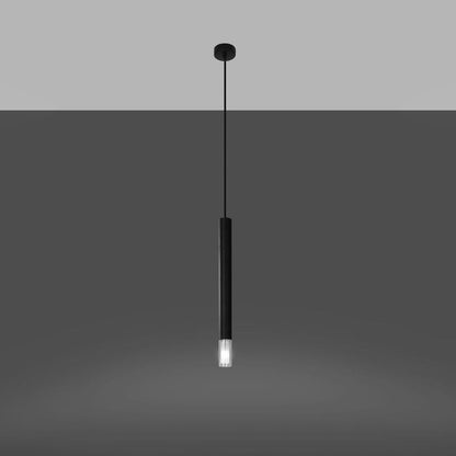 Pendant lamp steel, glass Wezyr modern Design G9