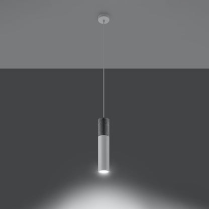 Modern Pendant Lamp: Steel & Concrete Design - High Quality GU10