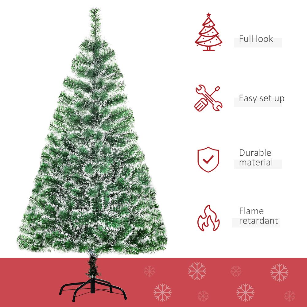 5ft Indoor Christmas Tree Artificial Deco Xmas Gift Metal Stand 416 Tips