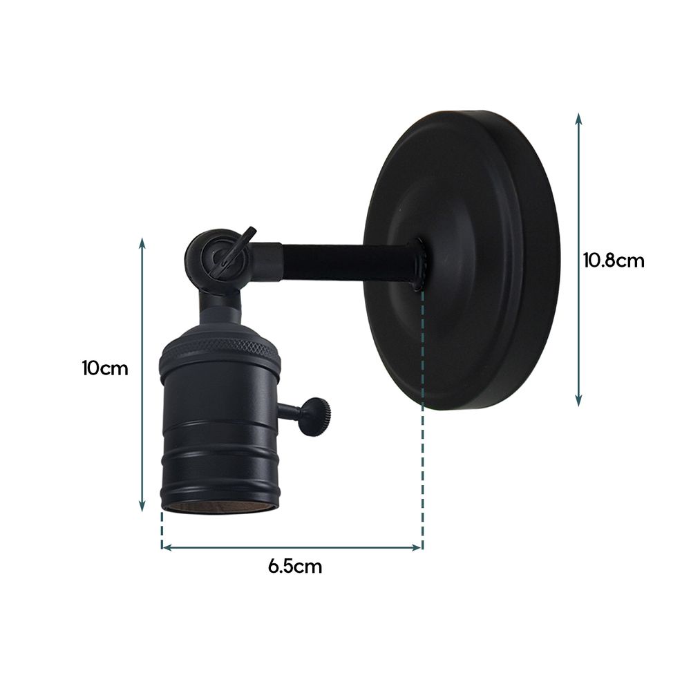 Vintage Industrial Wall Sconce - Yellow Brass Industrial Wall Light Fixture - High Quality & Easy Installation