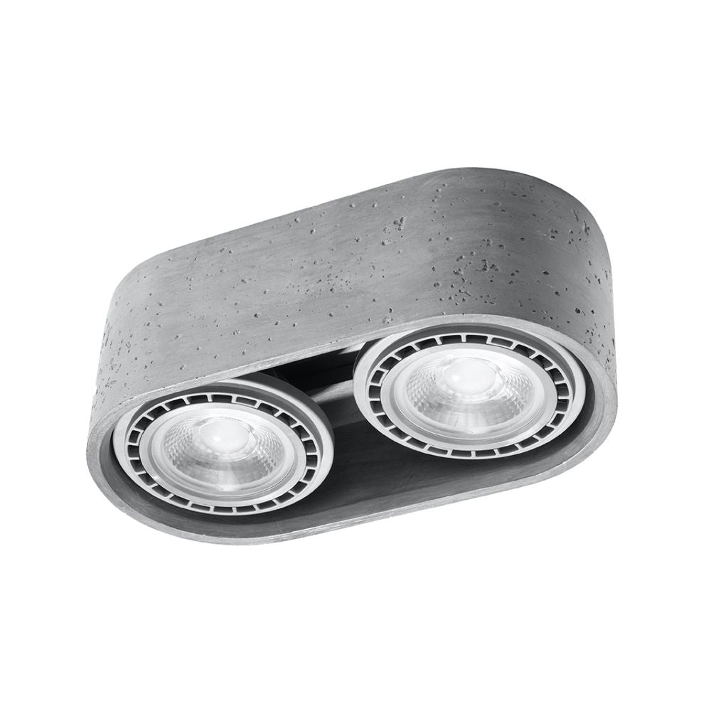 Premium Concrete Ceiling Lamp - Industrial Design GU10 - High Quality