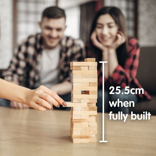 Bascuda Classic Wooden Wooden Balance Tumbling Tower Game