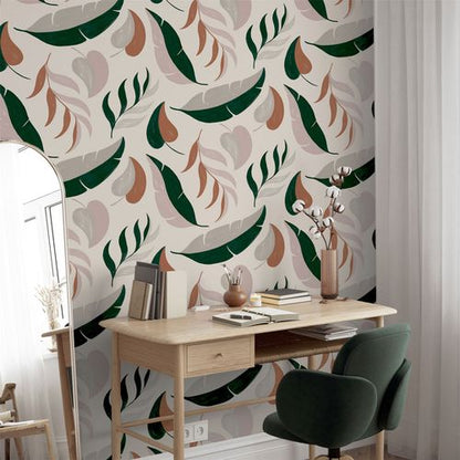 PTW Falling Leaves Neutral sw12 wallpaper