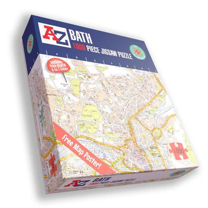 A to Z Map of Bath 1000 Piece Jigsaw Puzzle