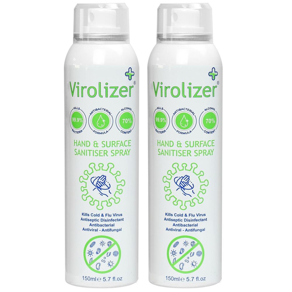 Virolizer Hand & Surface Sanitiser Spray - Kills 99.9% Bacteria - 150ML"