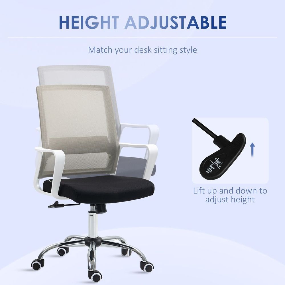 Comfortable & Stylish Vinsetto Mesh Office Chair. Adjustable Height & Swivel Seat for Maximum Support. Buy Now!