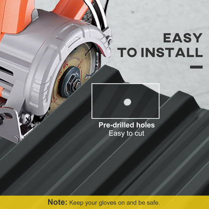 Outsunny Pack of 12 Metal Roofing Sheets for Greenhouse and Shed, Dark Grey