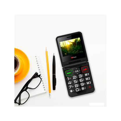 TTfone TT660 Flip Big Button Mobile - USB C Mains Charger, Seniors, Emergency Assistance