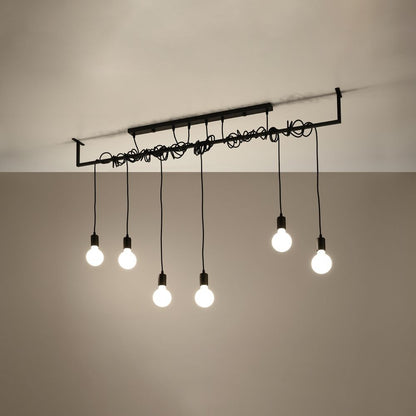 Stunning Salamanca Chandelier: Modern Design, E27, Fabric & Steel