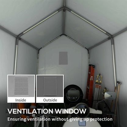 Outsunny 2.1 x 3.6(m) Portable Shed, Waterproof and Heavy Duty