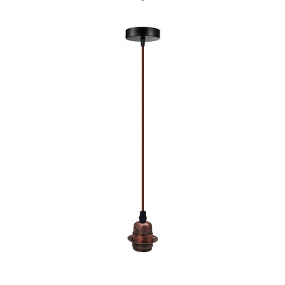 Vintage Industrial Copper Pendant Light Fitting, lampshade Holder Fitting  Set with 2m Cable.
