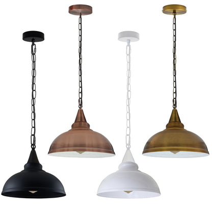 Vintage Industrial E27 Ceiling Hanging Light Shade Metal Ceiling Pendant Lamp