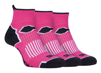 Storm Bloc - 3 Pairs Ladies Bright Sport Ankle Socks