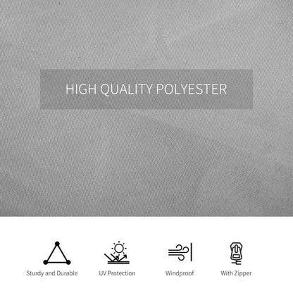 3 x 3m Gazebo Replacement Sidewall Set with 4 Panels, Hooks/C-Rings  Light Grey