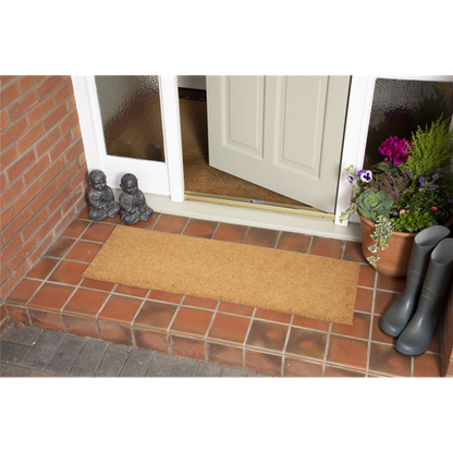 Astley Plain PVC Backed Coir 40x120cm Natural Doormat