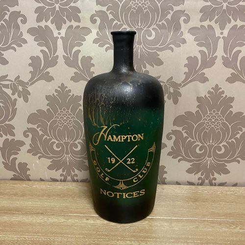15" GLASS DECORATIVE VASE/BOTTLE