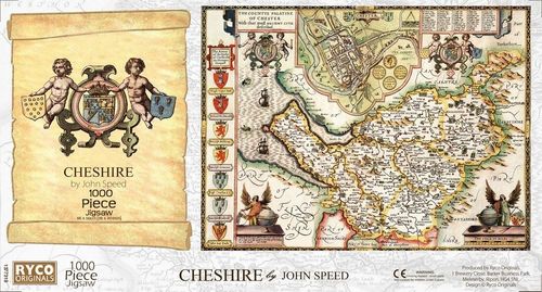 Cheshire Historical Map 1000 Piece Jigsaw Puzzle (1610)