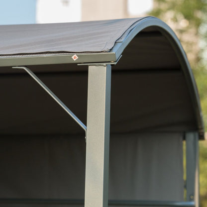Metal Frame Outdoor BBQ Canopy - Stay Cool and Grill Like a Pro!