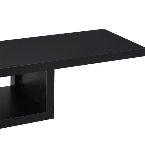 HOMCOM Wall Mounted Media Console, Floating TV Stand Component Shelf